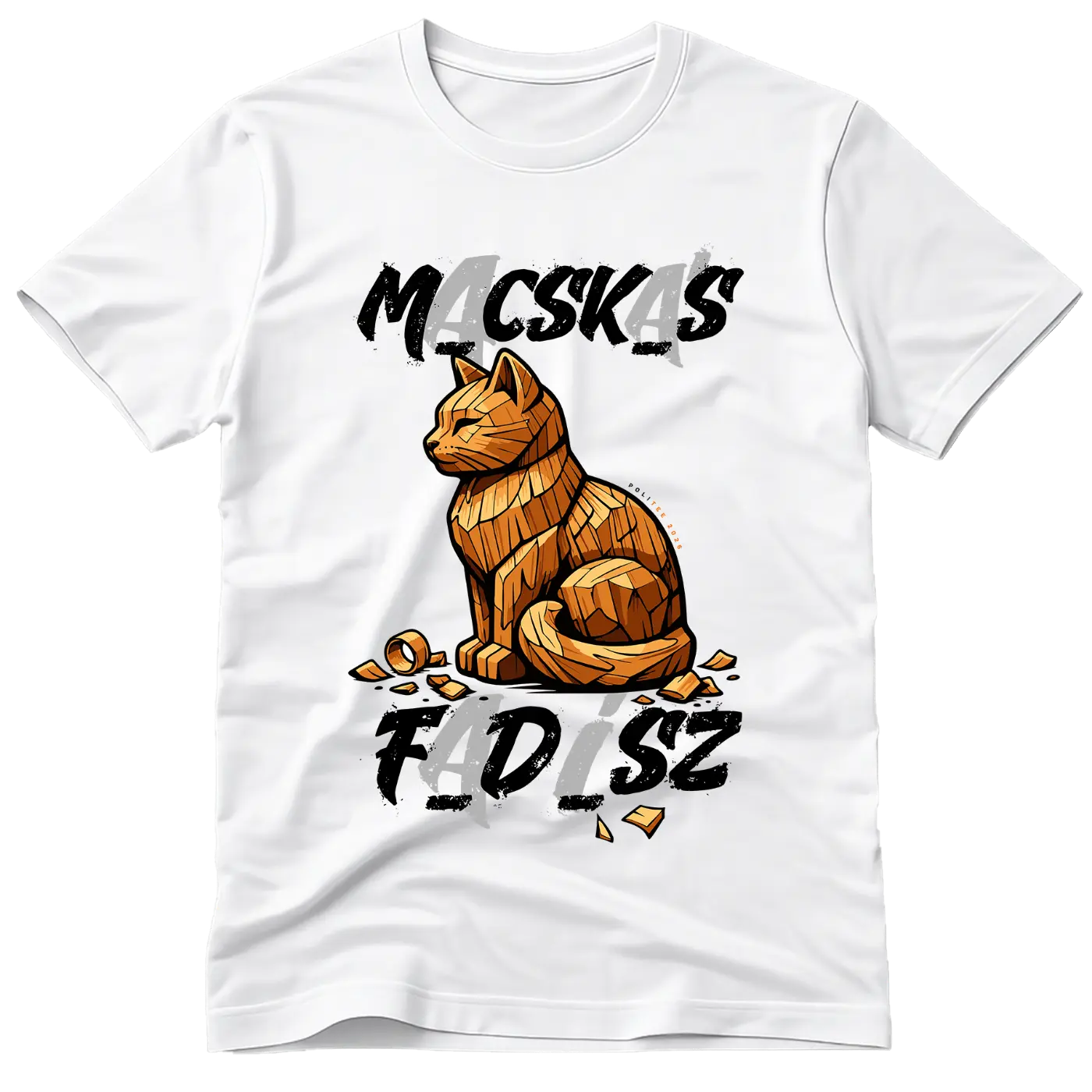 Macskás fadísz póló